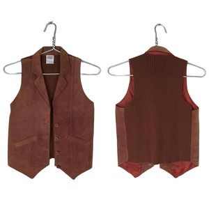 Vintage Suede Leather Cowboy Vest